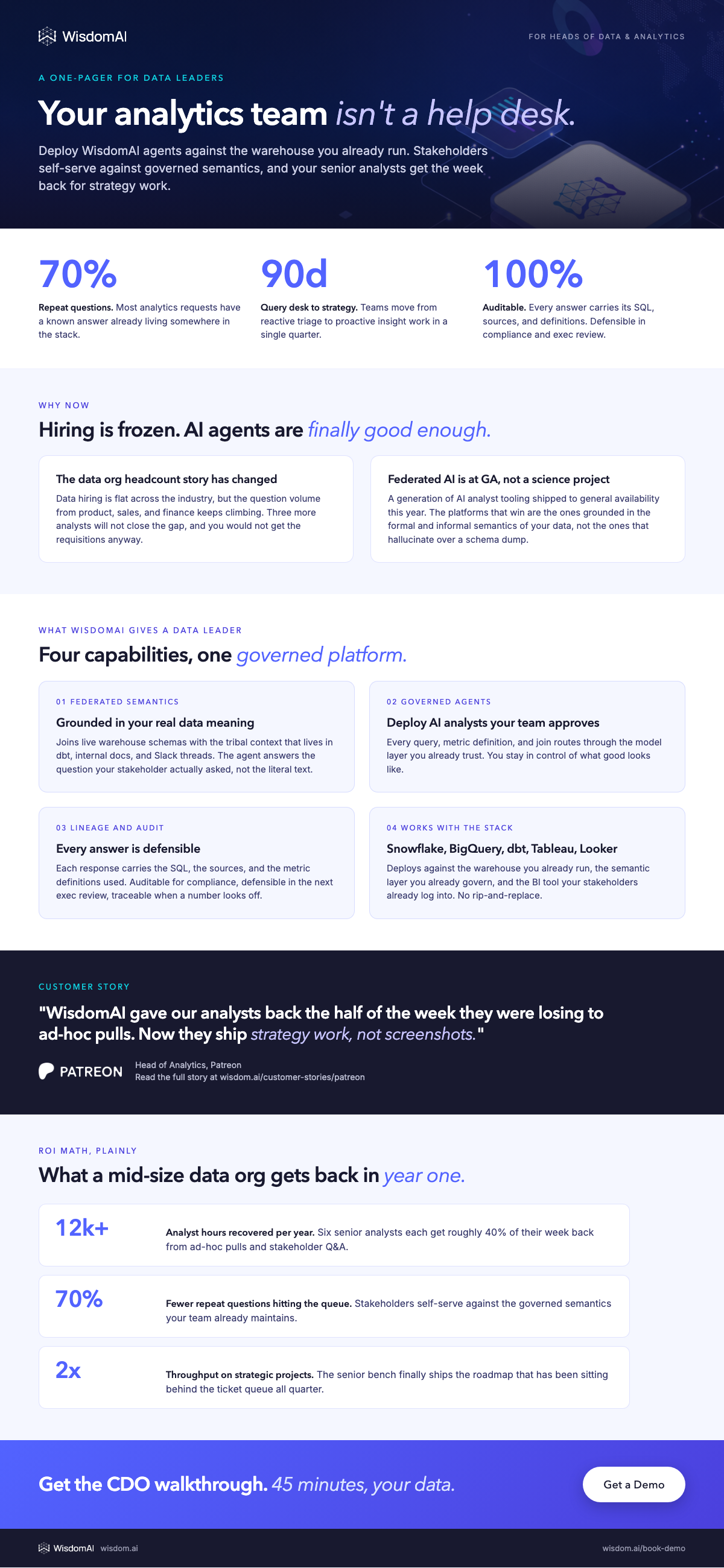 Data Leaders one-pager
