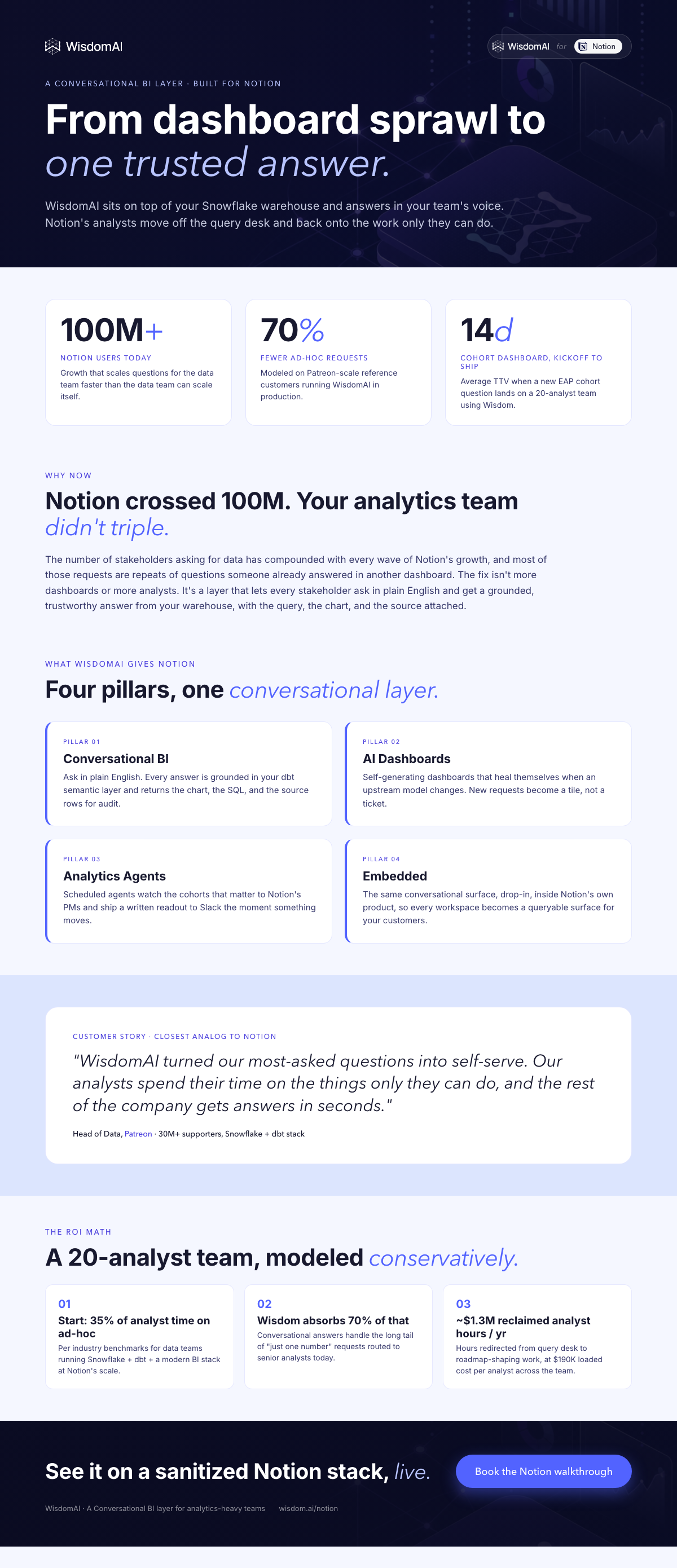 Notion one-pager